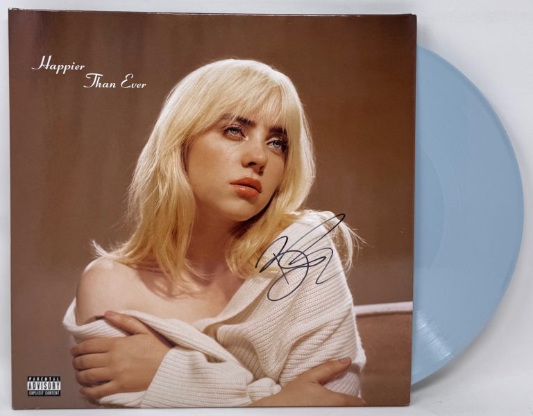 BILLIE EILISH Signed Autograph Happier Than Ever Vinyl Record Album LP ACOA COA