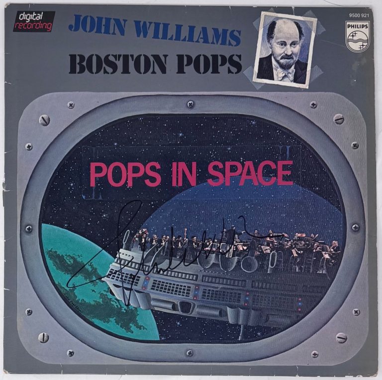John Williams Signed Autograph Boston Pops In Space Vinyl Record Star Wars ACOA