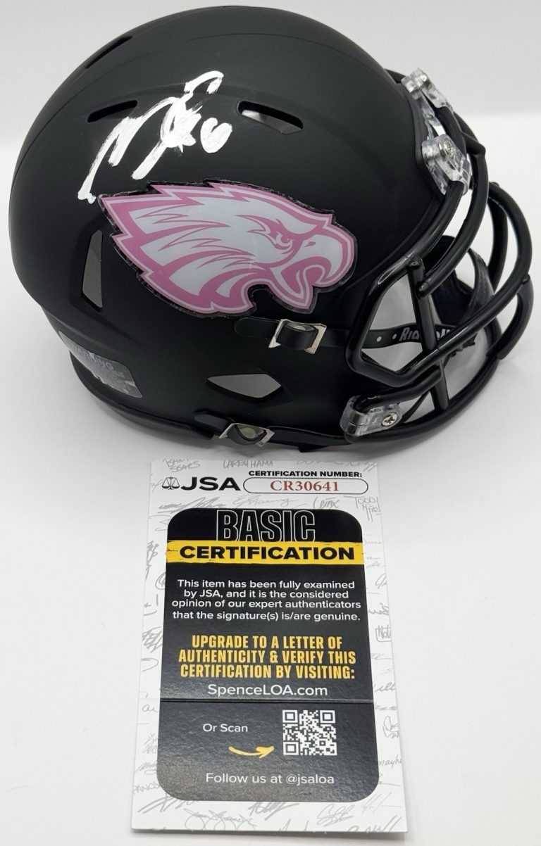 Makai Lemon Signed Autographed Philadelphia Eagles Mini Helmet JSA COA