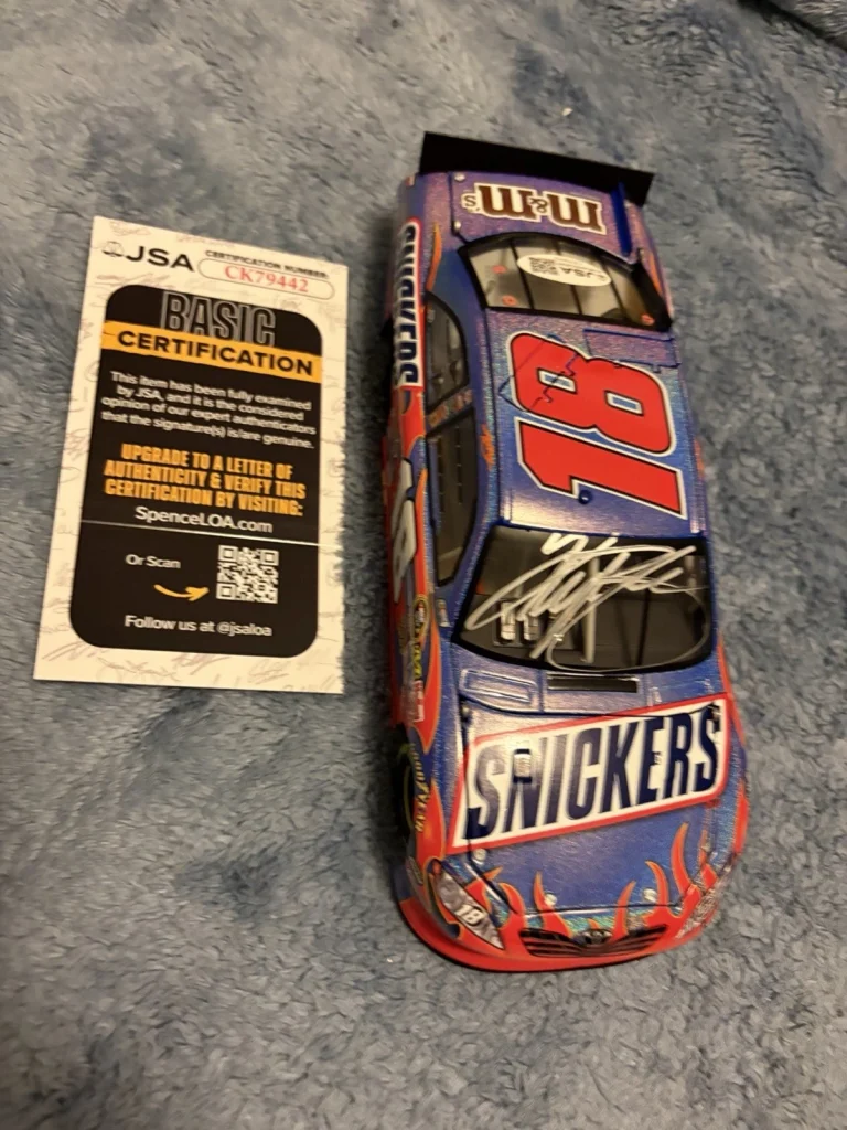 Kyle Busch Signed 2011 1:24 Diecast Car Nascar JSA Authenticated COA Snickers