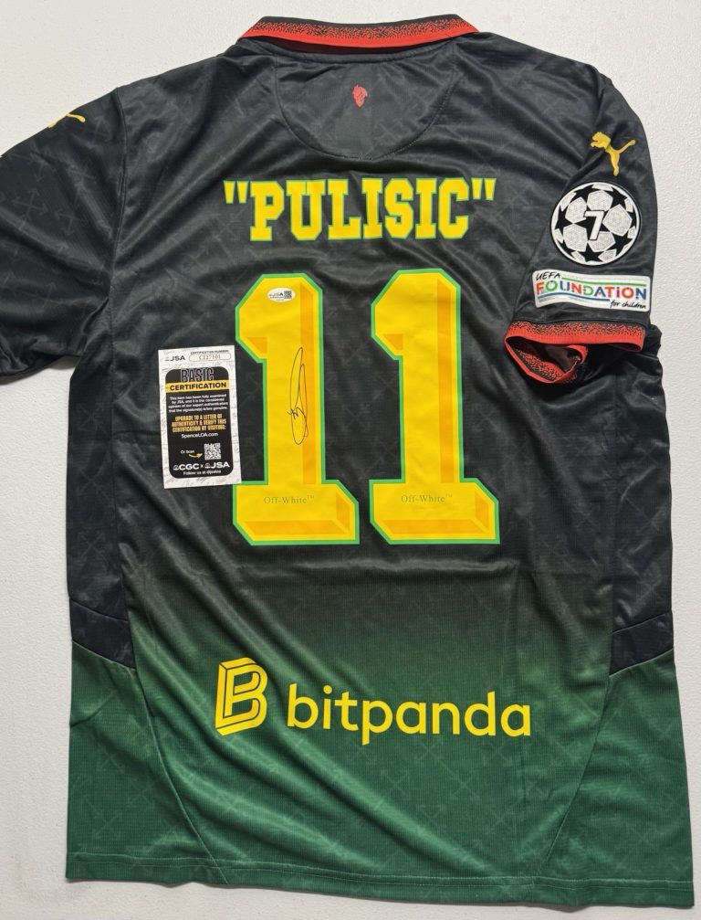 Christian Pulisic Signed Autographed AC Milan Soccer Jersey Off White JSA COA