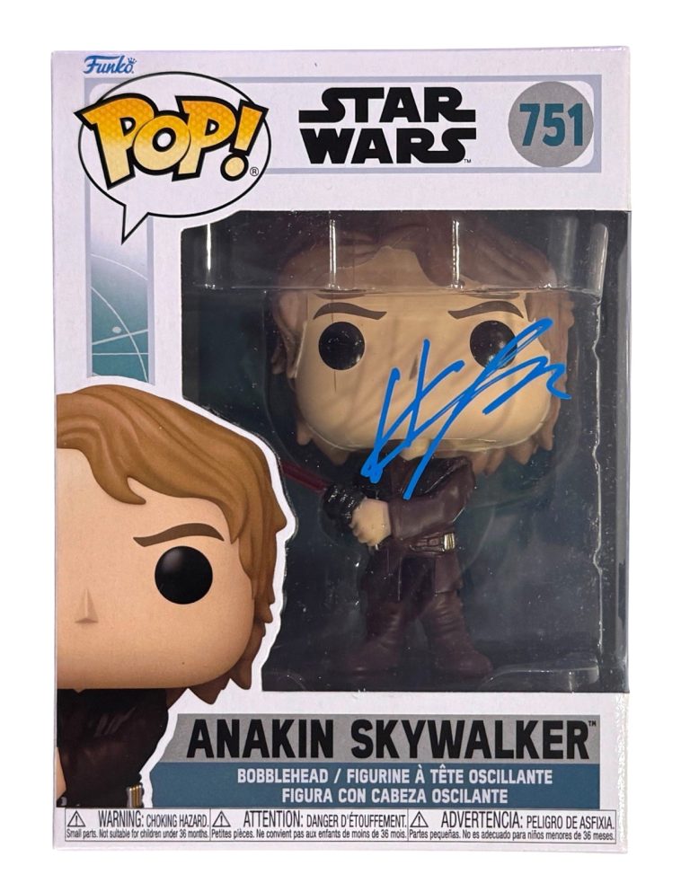 Hayden Christensen Signed Star Wars Anakin Skywalker Funko Pop #751 Beckett COA