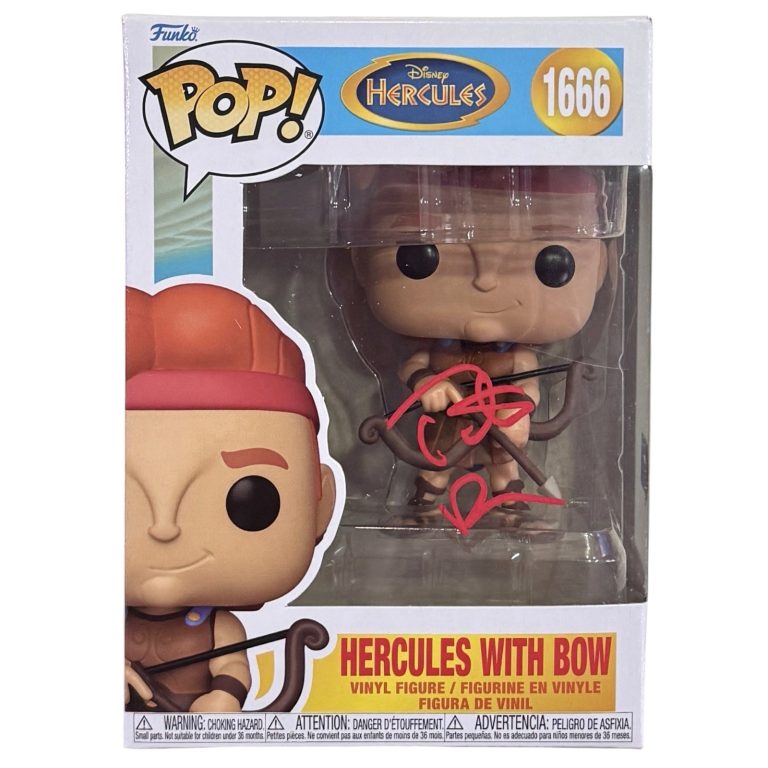 Tate Donovan Signed Hercules With Bow Funko Pop #1666 Autograph Disney BAS COA