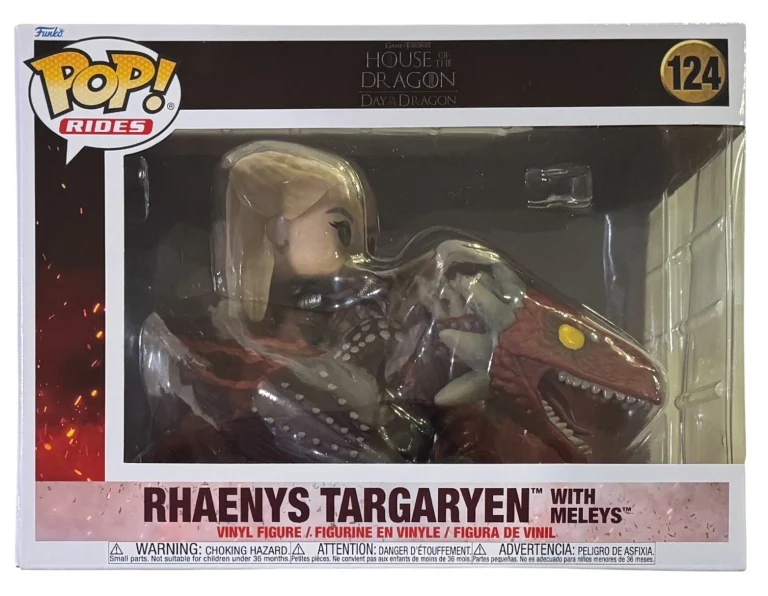 Funko Pop! Rides Vinyl House of the Dragon Rhaenys Targaryen & Meleys #124 New
