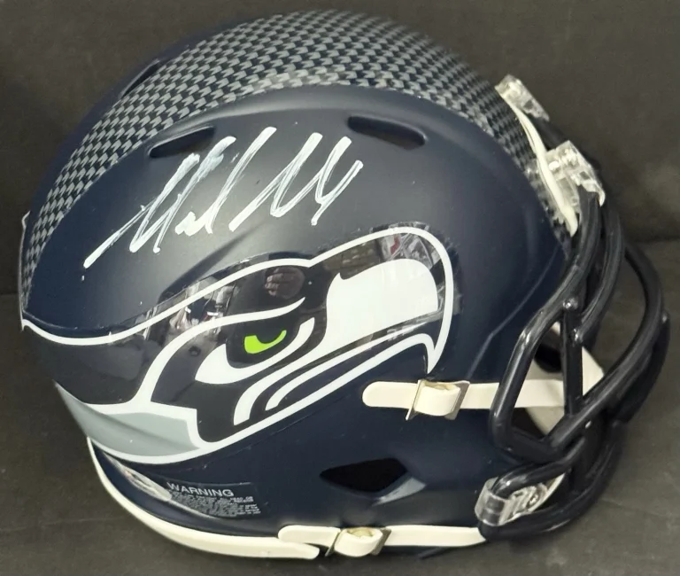 Mike Macdonald Signed Autographed Seattle Seahawks Mini Helmet PSA/DNA COA