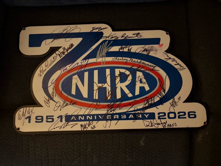 28 Nhra Legends Signed 75th Metal Sign Shirley Muldowney Don Prudhomme Garlits +