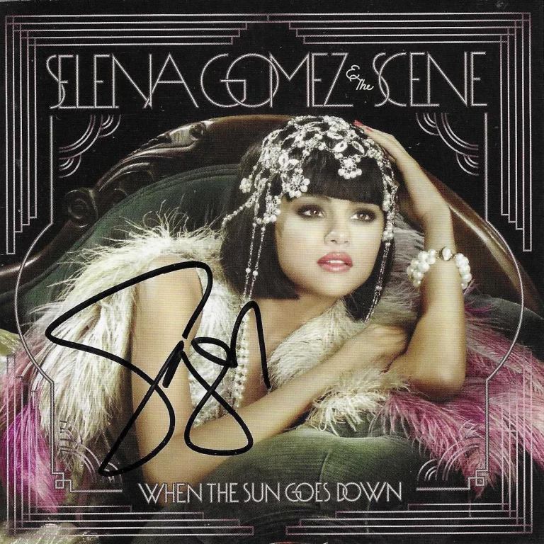 Selena Gomez hand SIGNED When The Sun Goes Down CD JSA COA Autographed The Scene