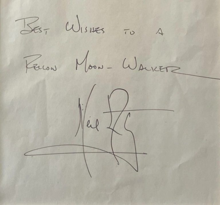 Neil Armstrong Signed Auto Apollo 11 Cut Signature Fellow Moon Walker JSA