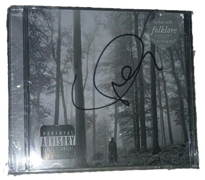 Taylor Swift Signed Auto Folklore Factory Sealed CD Grad LOA