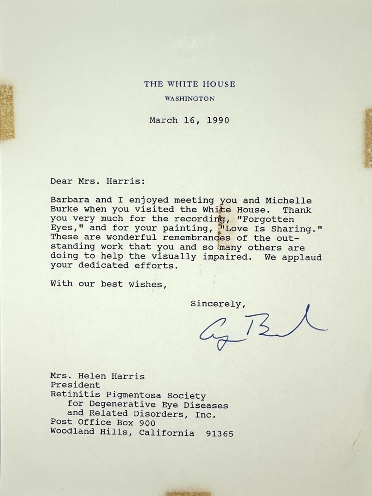 George HW Bush Signed Auto White House Letter President Near Mint Grad LOA