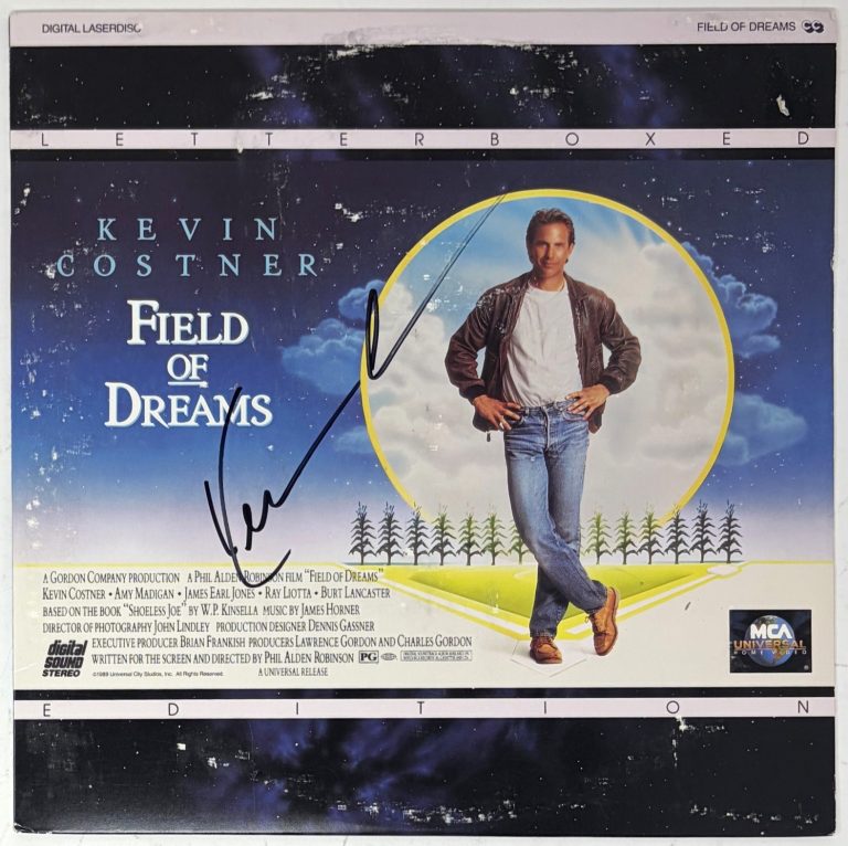 Kevin Costner Field of Dreams Signed Autograph Movie LaserDisc JSA COA