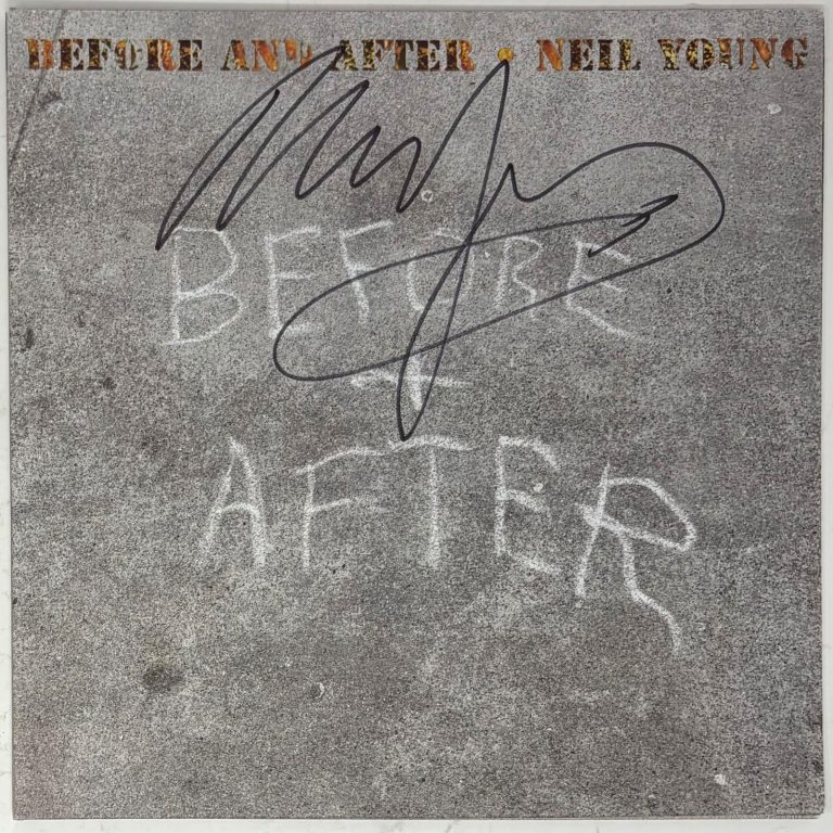 Neil Young Signed Autograph Before and After Vinyl Record Album LP CSNY ACOA COA