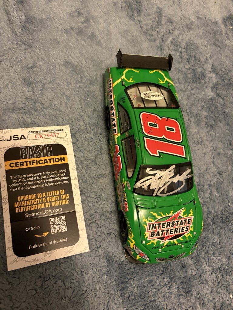 Kyle Busch Signed 2008 1:24 Diecast JSA Authenticated COA Interstate Batteries