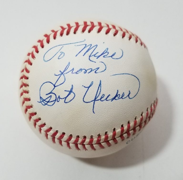 Bob Uecker hand SIGNED Baseball JSA COA Autograph MLB Braves Cardinals Phillies