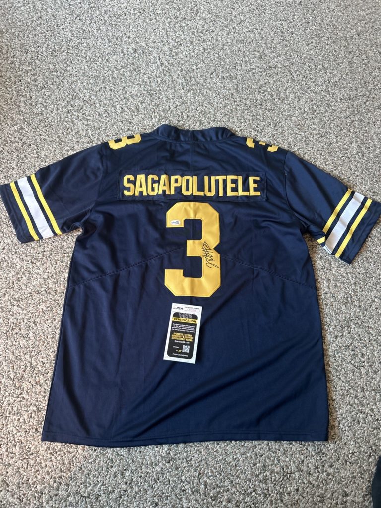 JARON KEAWE SAGAPOLUTELE SIGNED AUTOGRAPH JERSEY JSA COA CAL BEARS FOOTBALL NFL