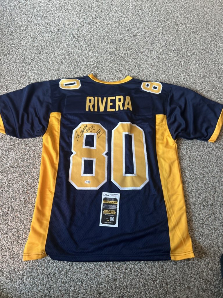 CALIFORNIA GOLDEN BEARS- RON RIVERA SIGNED AUTOGRAPH JERSEY JSA COA FOOTBALL NFL