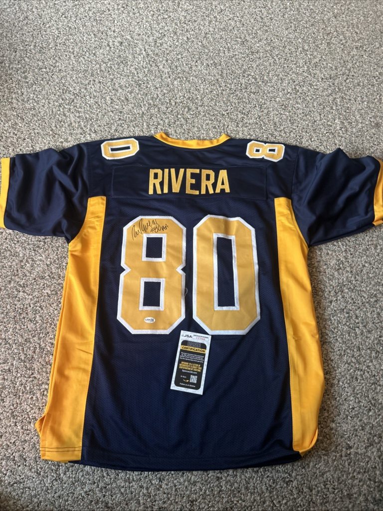 CALIFORNIA GOLDEN BEARS- RON RIVERA SIGNED AUTOGRAPH JERSEY JSA COA FOOTBALL NFL