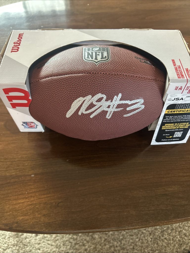 JARON KEAWE SAGAPOLUTELE SIGNED AUTOGRAPH FOOTBALL JSA COA CALIFORNIA BEARS NFL