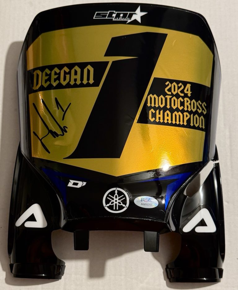Haiden Deegan Signed Auto 2024 Champion Front Motocross Bike Plate PSA/DNA COA