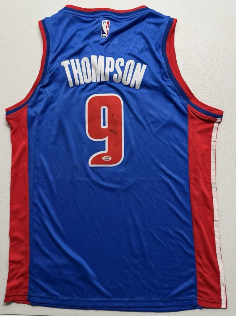 Ausar Thompson Signed Autographed Detroit Pistons Jersey PSA/DNA COA