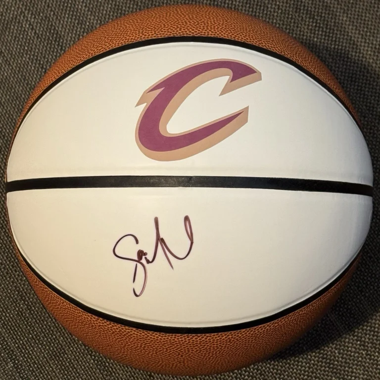 Sam Merrill Signed Autographed Cleveland Cavaliers Logo Basketball JSA COA