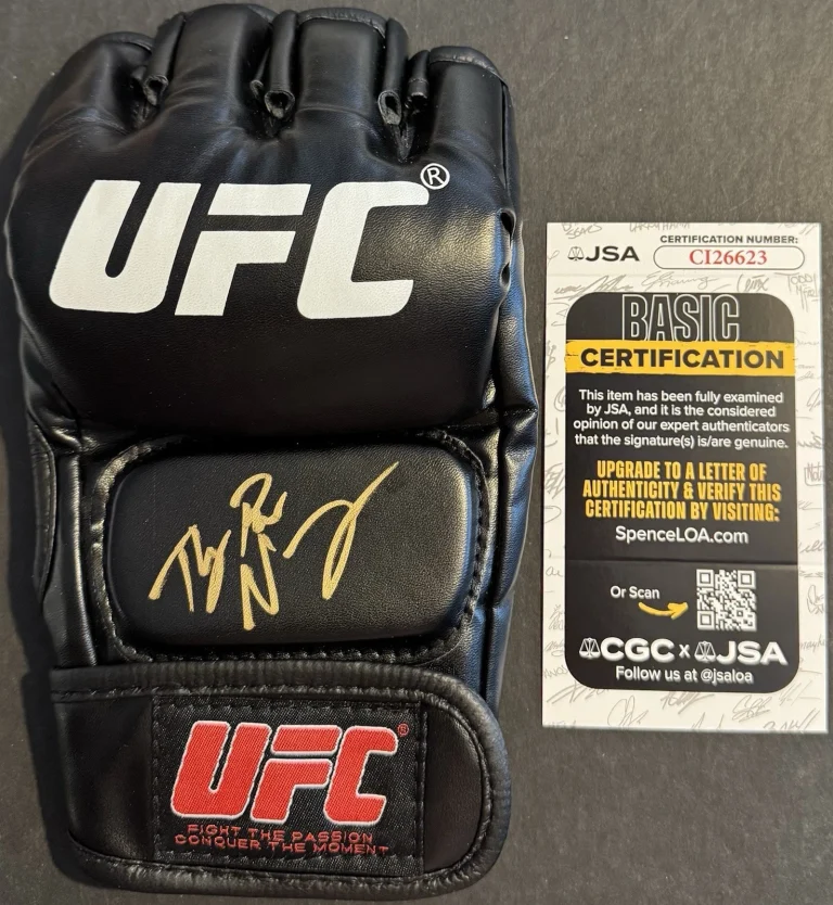 Thug Rose Namajunas Signed Autographed UFC Fight Glove JSA COA