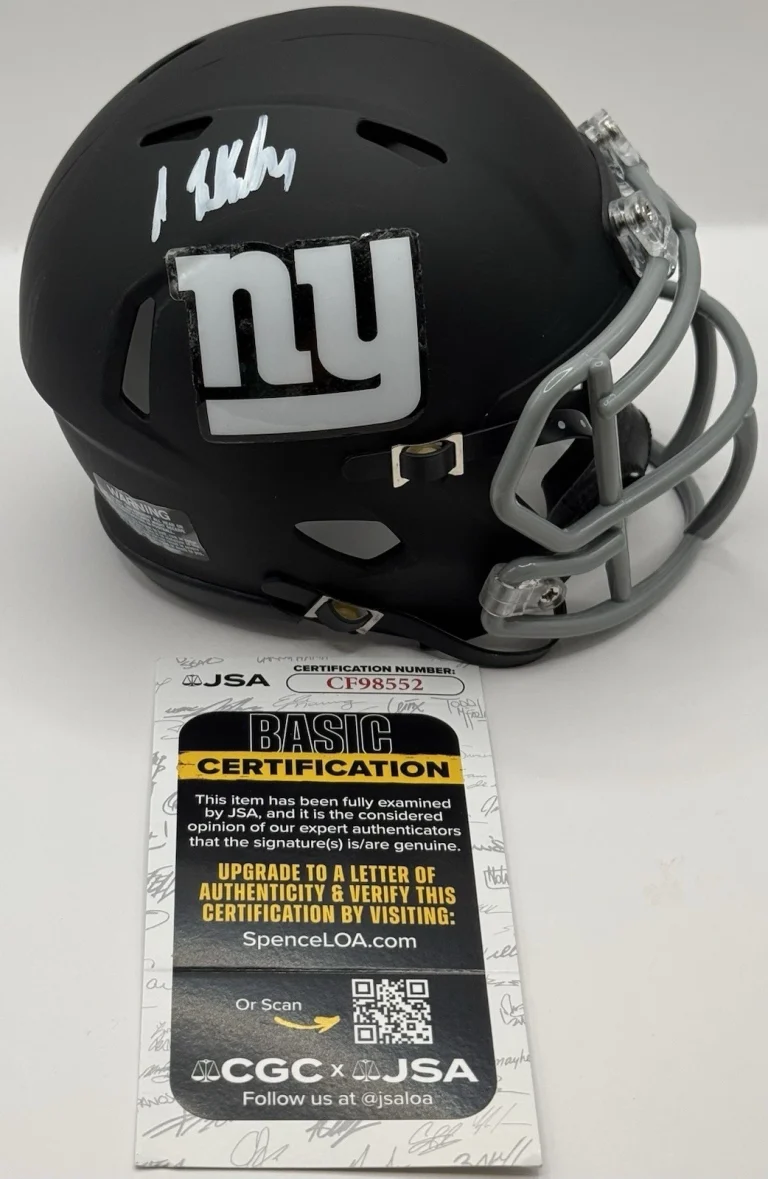 Isaiah Likely Signed Autographed New York Giants Mini Helmet JSA COA