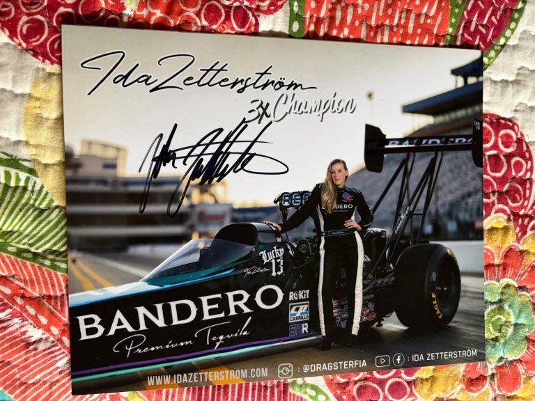 Ida Zetterstrom 2026 NHRA Signed Post Promo Hero Card Drag Racing
