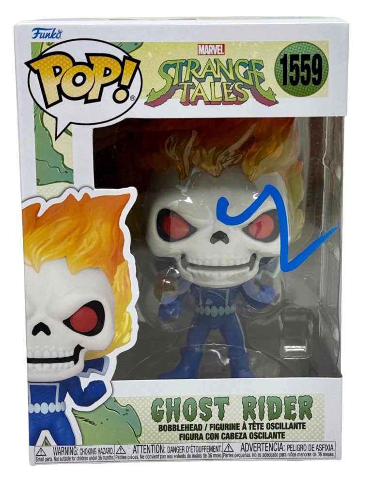 Nicolas Cage Signed Ghost Rider Funko Pop #1559 Marvel Autograph ACOA COA