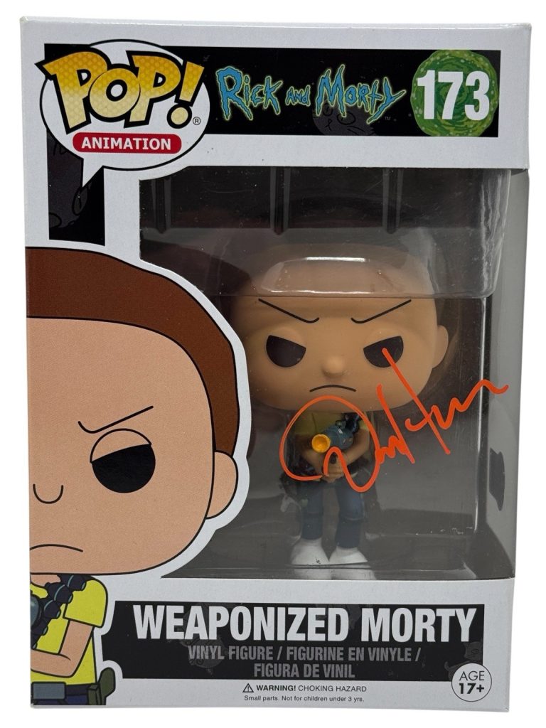 Dan Harmon Rick and Morty Signed Autograph Weaponized Morty 173 Funko Pop BAS
