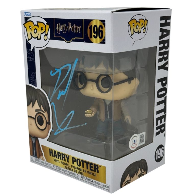 Daniel Radcliffe Signed Harry Potter Funko Pop #196 Autograph Figure Beckett COA
