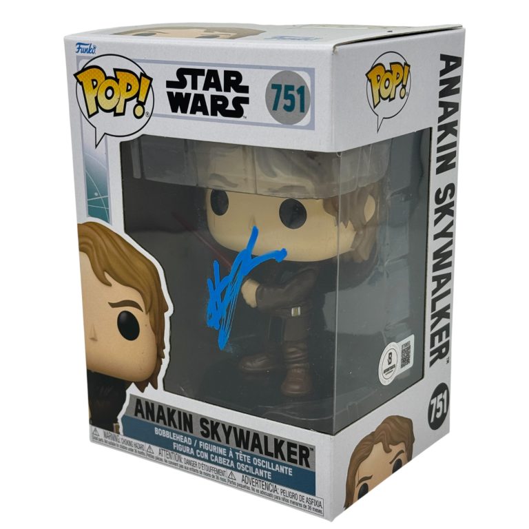 Hayden Christensen Signed Star Wars Ahsoka Anakin Skywalker Funko Pop #751 BAS