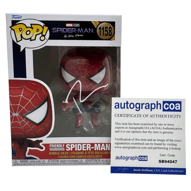 Tobey Maguire Signed Autograph Spider-Man Funko Pop 1158 No Way Home Marvel ACOA