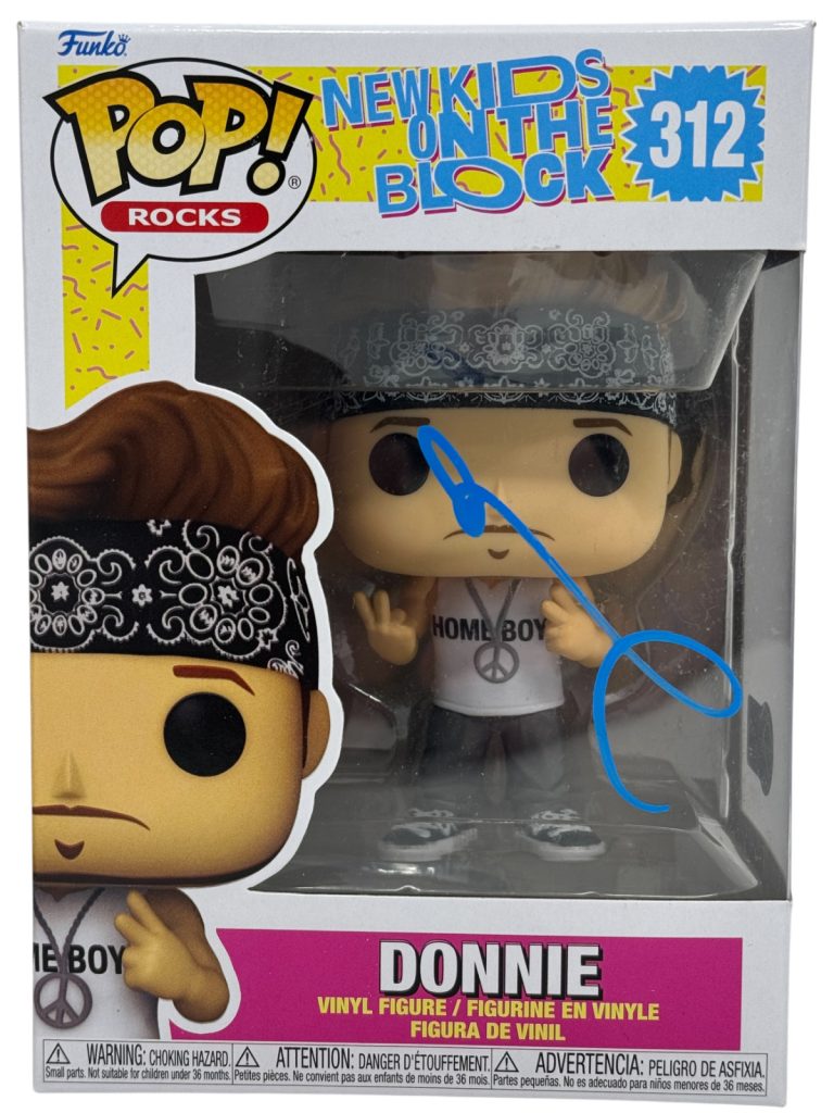 Donnie Wahlberg Signed New Kids On The Block Funko Pop Figure NKOTB BAS COA