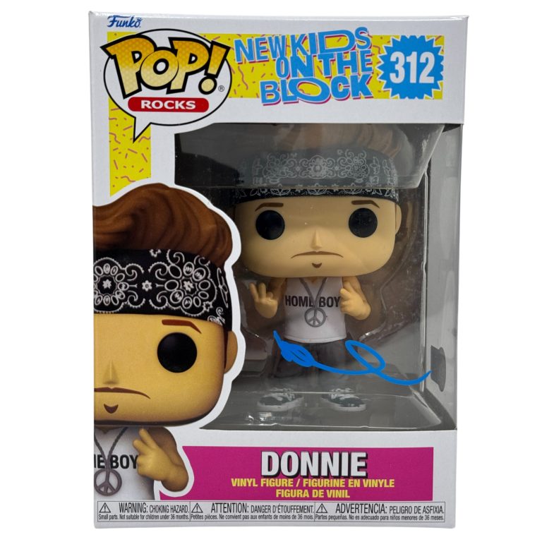 Donnie Wahlberg Signed New Kids On The Block Funko Pop Figure NKOTB BAS COA