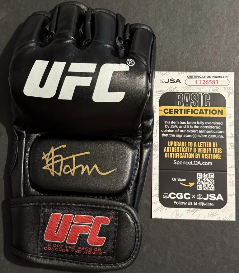 Sumudaerji Signed Autographed UFC Fight Glove JSA COA