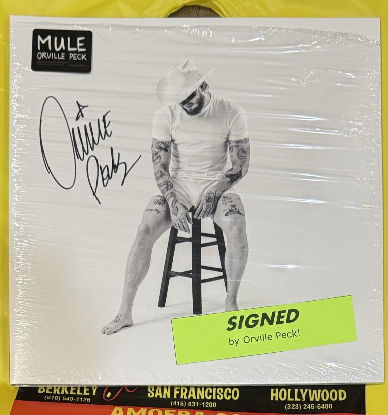 ORVILLE PECK Signed Autograph Mule Vinyl Album LP Signature On Cover Amoeba New