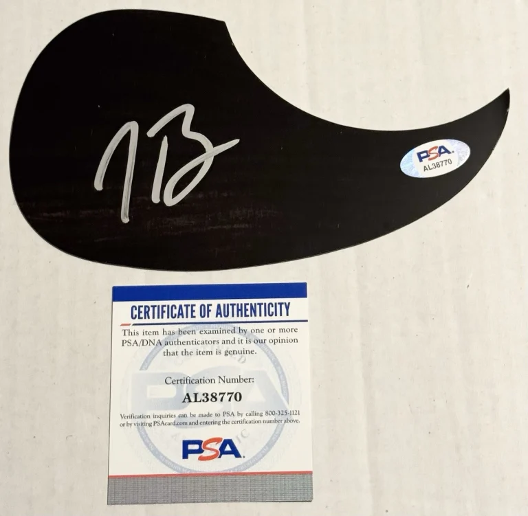 Tyler Braden Signed Autographed Acoustic Pickguard PSA/DNA God & Guns N Roses