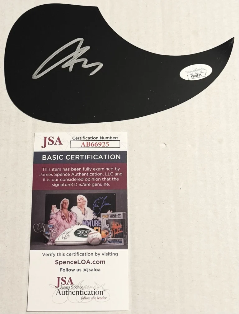 Chris Young Signed Autographed Acoustic Pickguard JSA COA Famous Friends