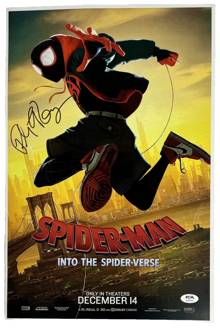 Peter Ramsey Signed Spider-Man Into The Spider-Verse 12x18 Poster Autograph PSA