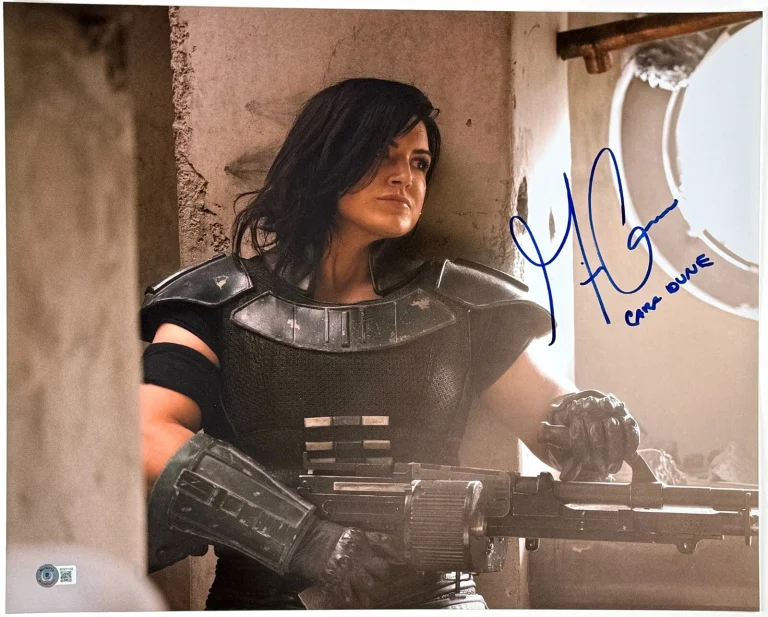 Gina Carano Signed 16x20 Photo Star Wars The Mandalorian Cara Dune Autograph BAS