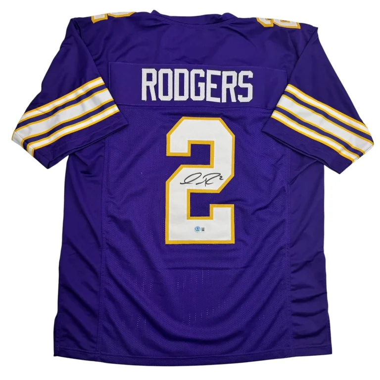 Autographed/Signed Isaiah Rodgers Minnesota Purple Retro Jersey Beckett BAS COA