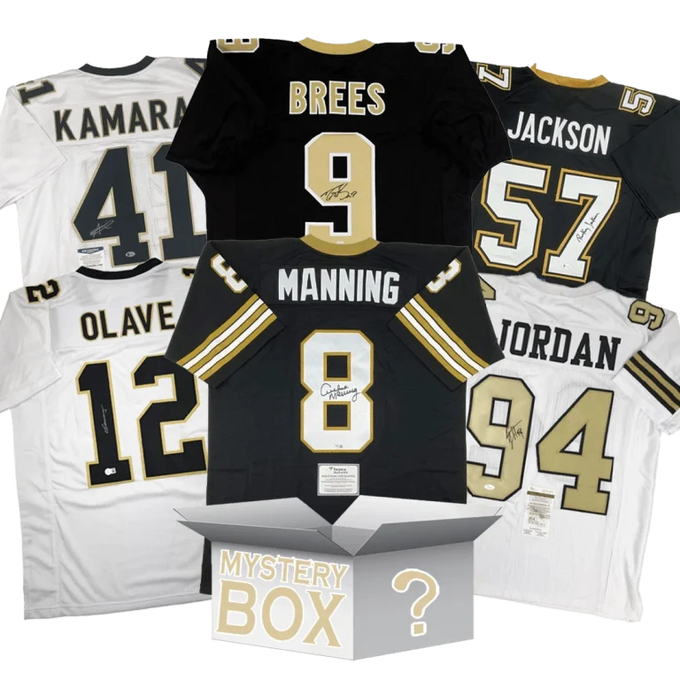 Autographed/Signed New Orleans Football Jersey Mystery Box PSA JSA BAS COA