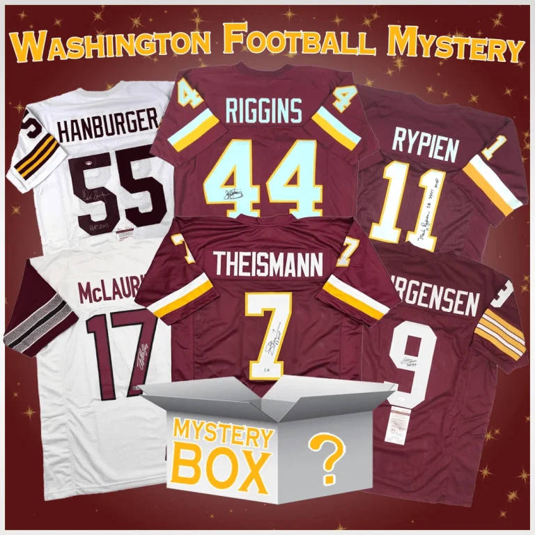 Autographed/Signed Washington Jersey Mystery Box PSA JSA or Beckett COA