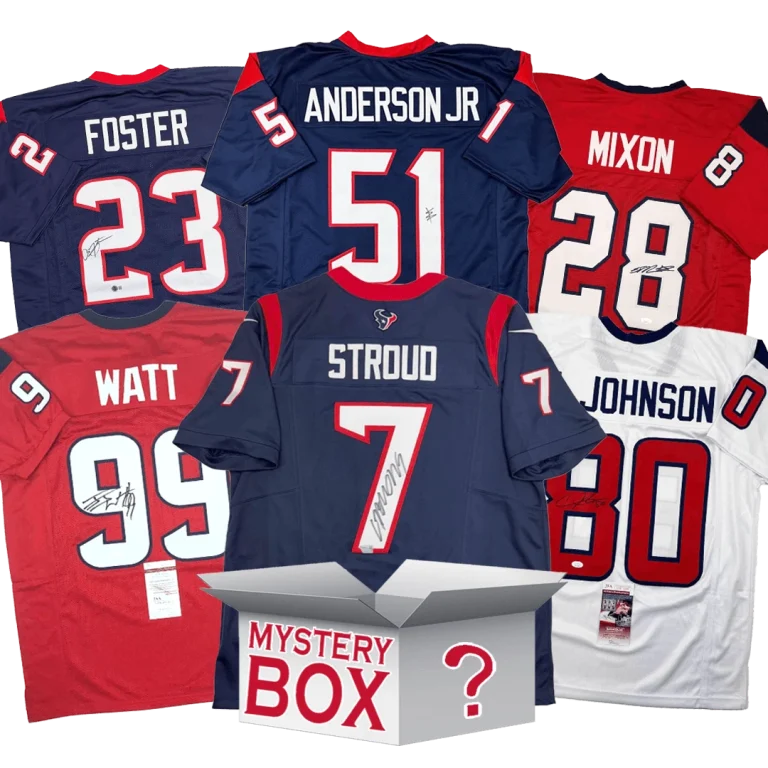 Autographed/Signed Houston Jersey Mystery Box PSA JSA or Beckett COA
