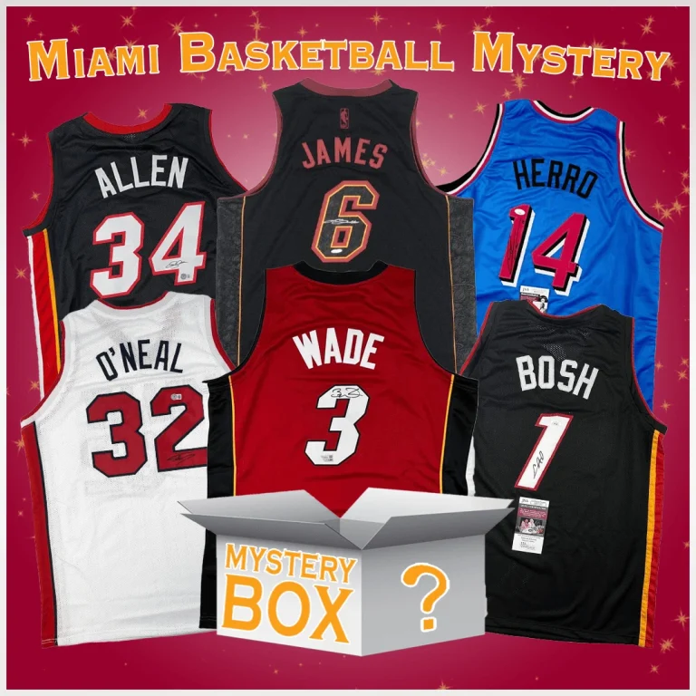 Autographed/Signed Miami Jersey Mystery Box PSA JSA or Beckett COA
