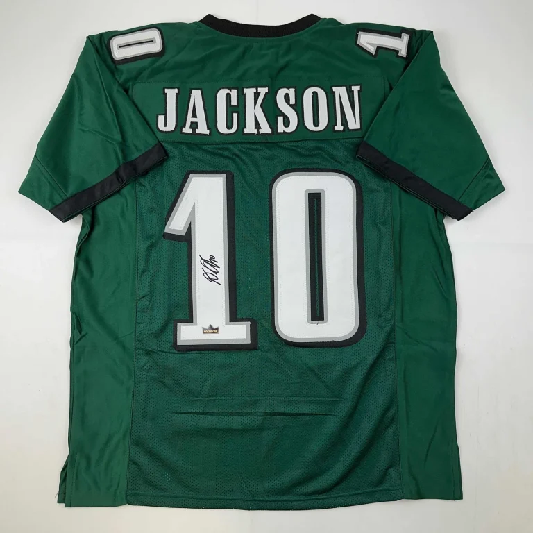Facsimile Autographed DeSean Jackson Philadelphia Green Jersey Men's XL