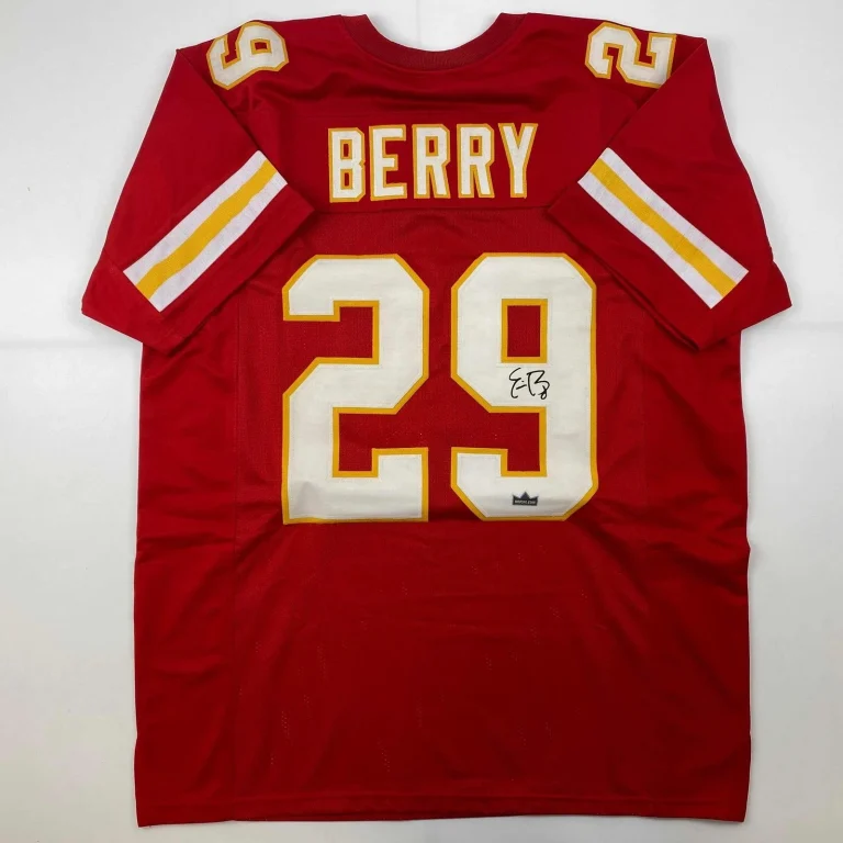 Facsimile Autographed Eric Berry Kansas City Red Jersey Size Men's XL