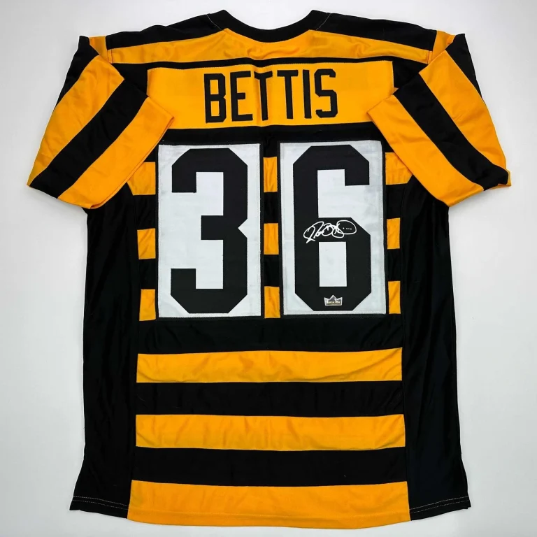 Facsimile Autographed Jerome Bettis Pittsburgh Bumble Bee Jersey Mens XL