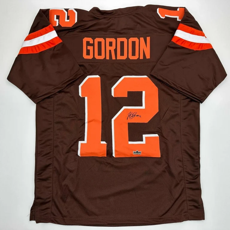 Facsimile Autographed Josh Gordon Cleveland Brown Jersey Size Men's XL